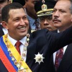 Venezuelan President Hugo Chávez during his inauguration ceremony on February 2, 1999. Photo: Kimberley White/Reuters.
