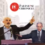 Hamas leader Yahia Sinwar and Israeli Prime Minister Benjamin Netanyahu. Photo: Palestine Chronicle.