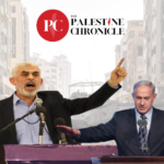 Hamas leader Yahia Sinwar and Israeli Prime Minister Benjamin Netanyahu. Photo: Palestine Chronicle.