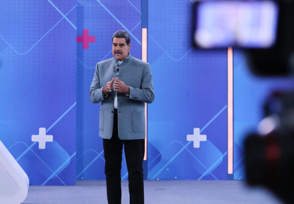 President Maduro speaks on Con Maduro+. Photo: Alba Ciudad.