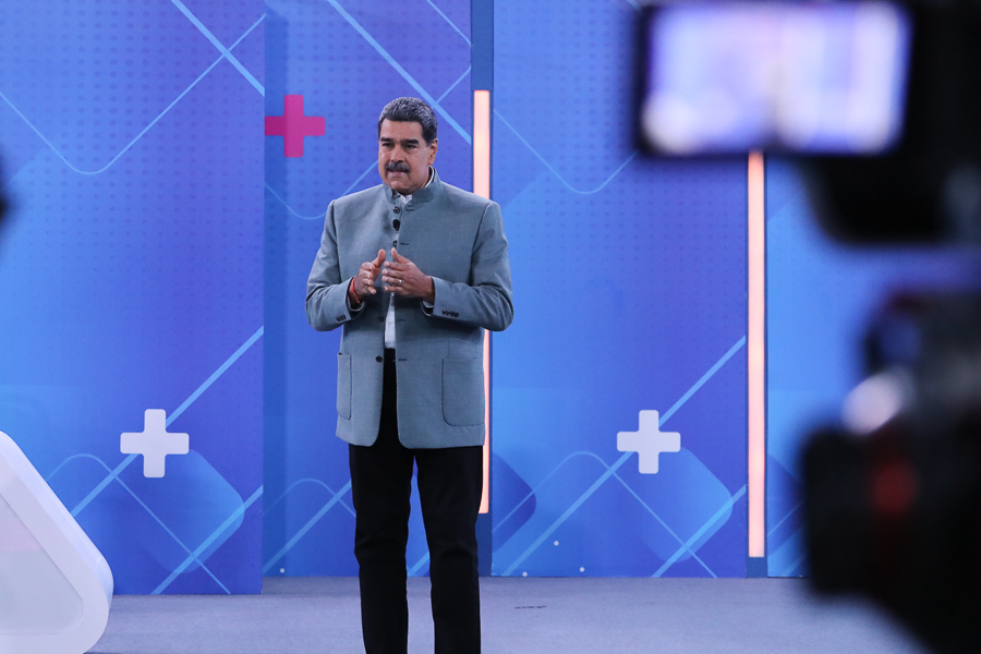 President Maduro speaks on Con Maduro+. Photo: Alba Ciudad.