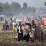 A camp set up by displaced people fleeing fighting between the FARDC and M23 near Goma in 2012. Photo: MONUSCO via Flickr.