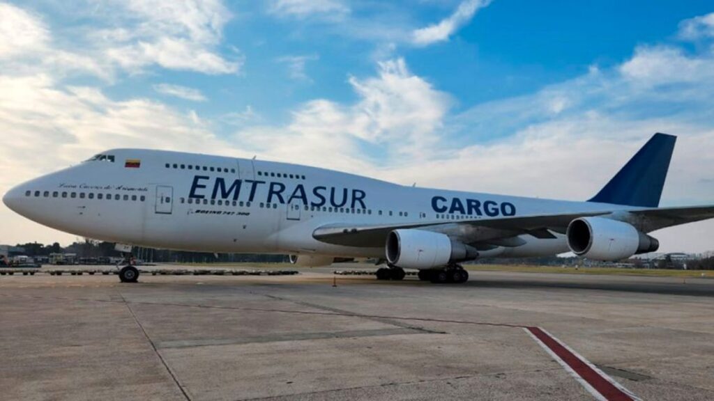 Venezuelan EMTRASUR cargo aircraft hijacked by Argentinian judiciary and kept grounded in Ezeiza international airport, Buenos Aires. File photo.