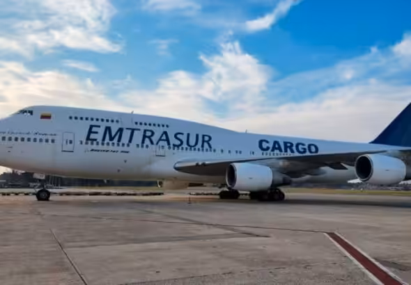 Venezuelan EMTRASUR cargo aircraft hijacked by Argentinian judiciary and kept grounded in Ezeiza international airport, Buenos Aires. File photo.
