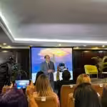 Venezuelan opposition-sympathizer economist Francisco Rodríguez at a seminar organized by the Venezuelan opposition. Photo: X/@frrodriguezc.