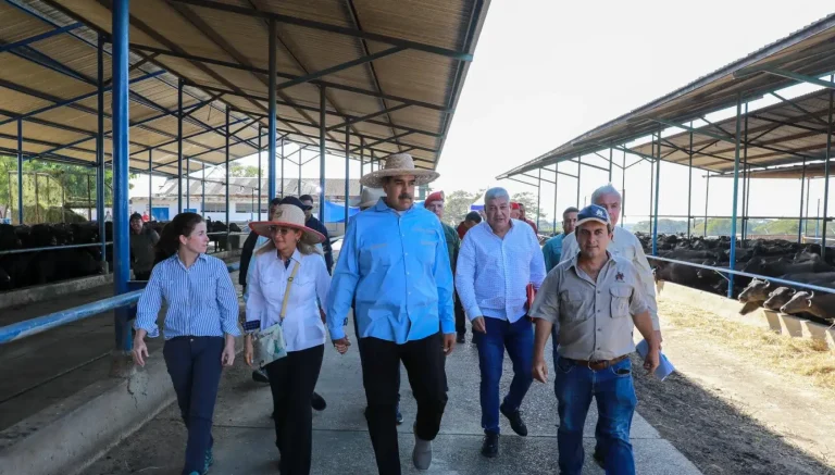 Venezuelan President Nicolás Maduro visits a cattle ranch in Apure state with his wife, Deputy Cilia Flores, and part of his cabinet on Wednesday, February 21, 2024. Photo: X/@@NicolasMaduro.
