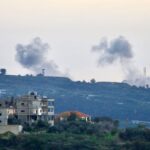 Hezbollah rockets rain down on Israeli air control base. Photo: Reuters.