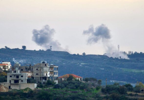 Hezbollah rockets rain down on Israeli air control base. Photo: Reuters.