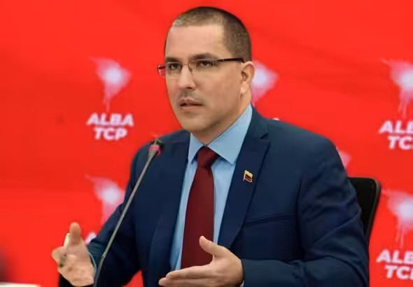 Venezuela's former Foreign Minister Jorge Arreaza during an ALBA-TCP event. Photo: Venezuela's Ministry for Foreign Affairs/File photo.
