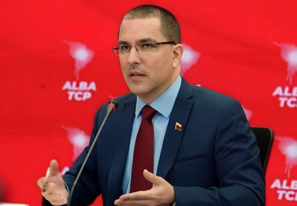 Venezuela's former Foreign Minister Jorge Arreaza during an ALBA-TCP event. Photo: Venezuela's Ministry for Foreign Affairs/File photo.