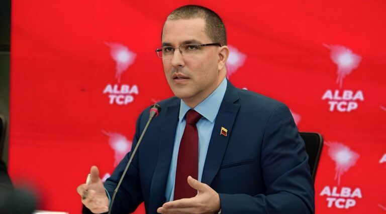 Venezuela's former Foreign Minister Jorge Arreaza during an ALBA-TCP event. Photo: Venezuela's Ministry for Foreign Affairs/File photo.