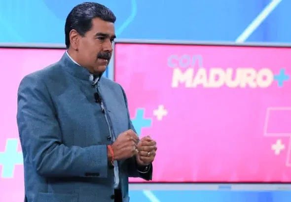 Venezuelan President Nicolás Maduro during episode 34 of his program Con Maduro+. Photo: Presidential Press.