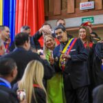 Venezuelan President Nicolás Maduro and First Lady and National Assembly Deputy Cilia Flores, participating in the ceremony for the beginning of the judicial year, held on Wednesday, January 31, at the headquarters of the Venezuelan Supreme Court in Caracas. Photo: X/@NicolasMaduro.