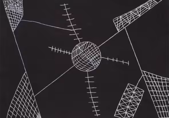 Sheroanawe Hakihiiwe (Venezuela), Hema ahu (Spider Web with Dew in the Morning), 2021. Photo: Tricontinental.