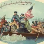 Washington Crossing the Delaware, painting by Emanuel Leutze (1851).
