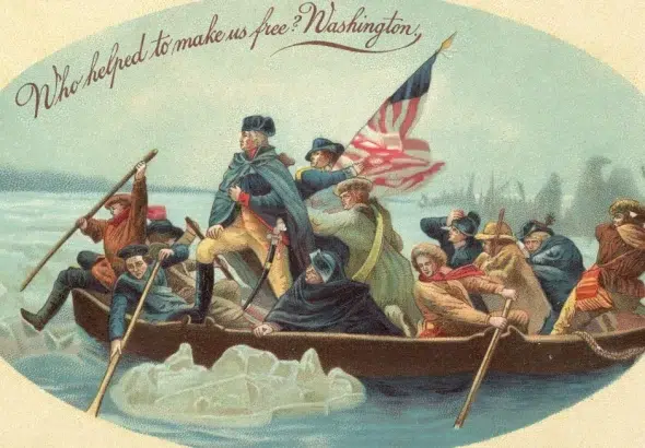 Washington Crossing the Delaware, painting by Emanuel Leutze (1851).