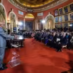 The president of Venezuela's National Assembly, Jorge Rodríguez, addressing a broad representation of political actors that participated in the joint proposal for the 2024 presidential elections, on February 28, 2024. Photo: National Assembly.