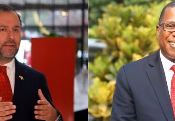 Venezuelan Foreign Affairs Minister Yvan Gil (left) and US Undersecretary of State for the Western Hemisphere Brian A. Nichols (right). File photo.