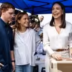 Venezuelan far-right politician Maria Corina Machado casting her vote during the controversial opposition primaries. Photo: AP/File photo.