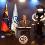 Venezuelan Attorney General Tarek William Saab during a press conference in Caracas on Wednesday, February 14, 2024. Photo: Public Ministry of Venezuela.
