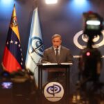 Venezuelan Attorney General Tarek William Saab during a press conference in Caracas on Wednesday, February 14, 2024. Photo: Public Ministry of Venezuela.