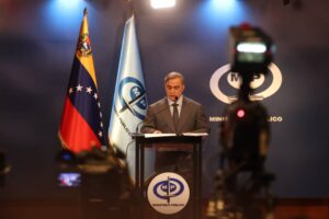Venezuelan Attorney General Tarek William Saab during a press conference in Caracas on Wednesday, February 14, 2024. Photo: Public Ministry of Venezuela.
