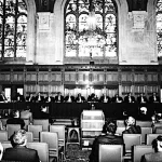 On Nov. 26, 1984, the Court of International Justice in The Hague considered the case of Nicaragua vs. the United States concerning military and paramilitary activities in and against Nicaragua. Photo: UN Photo.