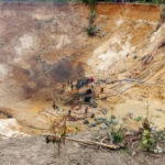 View of the Bulla Loca illegal gold mine in Bolivar state after the tragedy that took the lives of 16 miners. Photo: Union Radio.