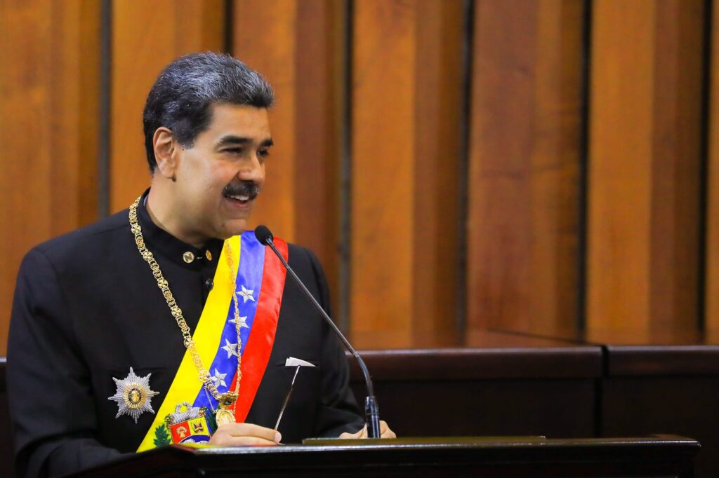 Venezuela's President Nicolas Maduro gives a state of the nation address at the National Assembly, in Caracas, Venezuela January 12, 2023. Leonardo Fernandez Viloria/Reuters.