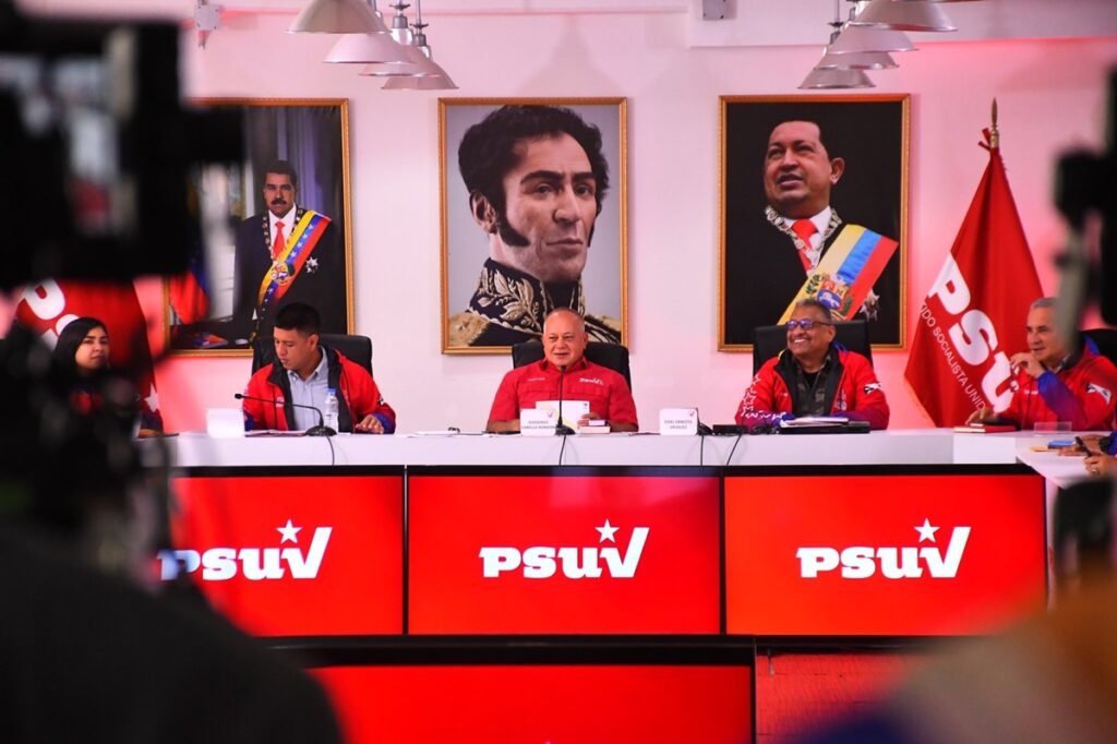 Featured image: United Socialist Party of Venezuela's Vice President Diosdado Cabello during the weekly press conference of the party. Photo: RedRadioVE.