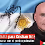 The political prisoner Cristian Díaz. Photo: Resumen Latinoamericano.