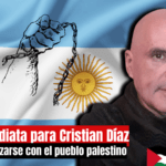 The political prisoner Cristian Díaz. Photo: Resumen Latinoamericano.