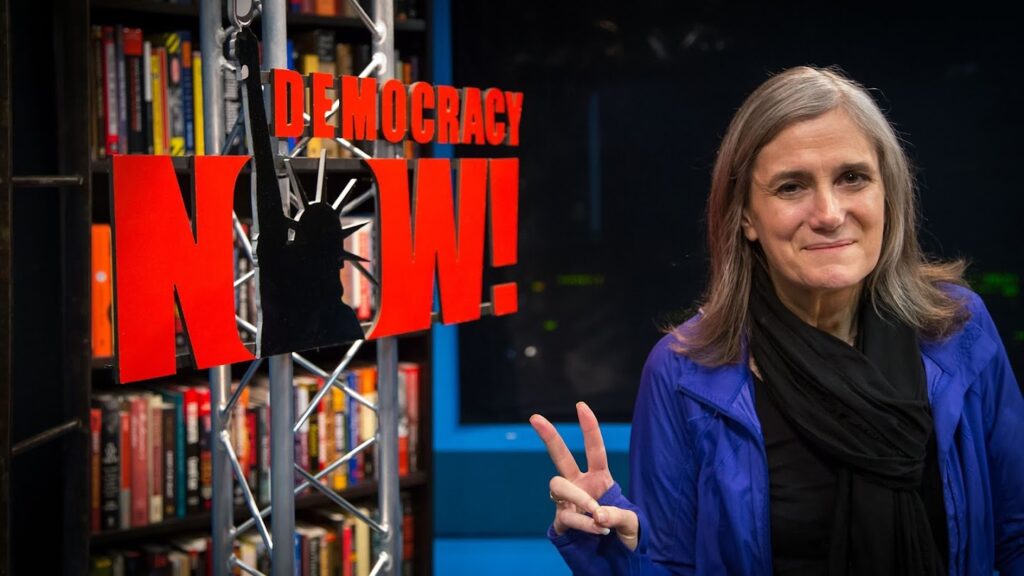 Democracy Now’s anchor Amy Goodman. Photo: Democracy Now.