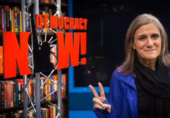 Democracy Now’s anchor Amy Goodman. Photo: Democracy Now.