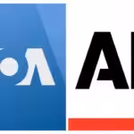 Logos of Voice of America (left) and Associated Press (AP). Photo: RedRadioVE.