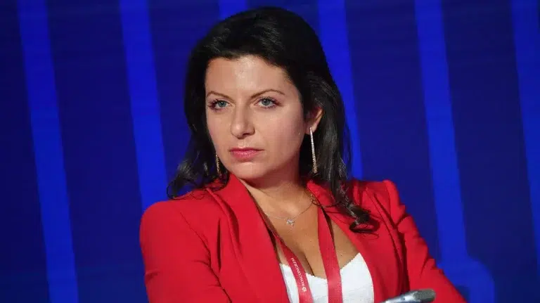 Margarita Simonyan at the plenary session "The struggle for digital sovereignty. How to maintain a single information space?" within the framework of the St. Petersburg International Economic Forum - 2021. Photo: Sputnik/Евгений Биятов/Editor-in-chief of RT and "Russia Today".