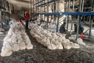 Aid arrives at UNRWA facility in Jabalia, northern Gaza, march 17, 2024. Photo: Ashraf Amra/APA images.
