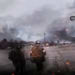 A compilation image of soldiers on an airfield, a tank and Al Mayadeen's logo. Photo: Hadi Dbouk/Al Mayadeen English.
