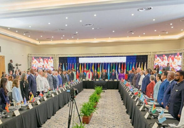 The representatives of the 33 member states of CELAC at the body’s 8th Summit in Kingstown, St. Vincent and the Grenadines. Photo: Haïti Liberté/File photo.