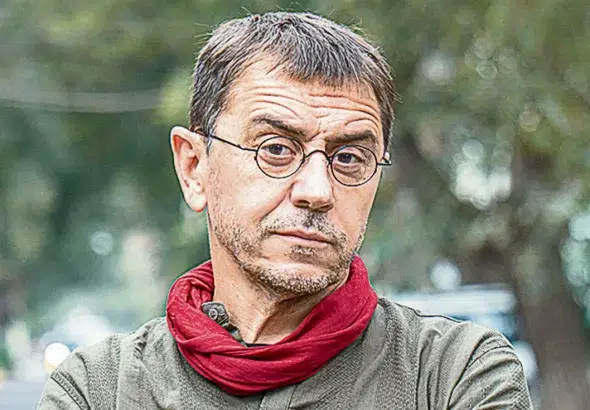Spanish political scientist and academic Juan Carlos Monedero. Photo: La Tercera/File photo.