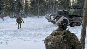 NATO military exercises in Estonia, February 10, 2024. Photo: Alexander Welscher/DPA/Legion Media.