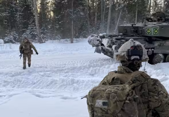 NATO military exercises in Estonia, February 10, 2024. Photo: Alexander Welscher/DPA/Legion Media.