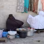 Sellers at the Kandahar women's market in Kandahar, Afghanistan. Photo: ANSA/File photo.