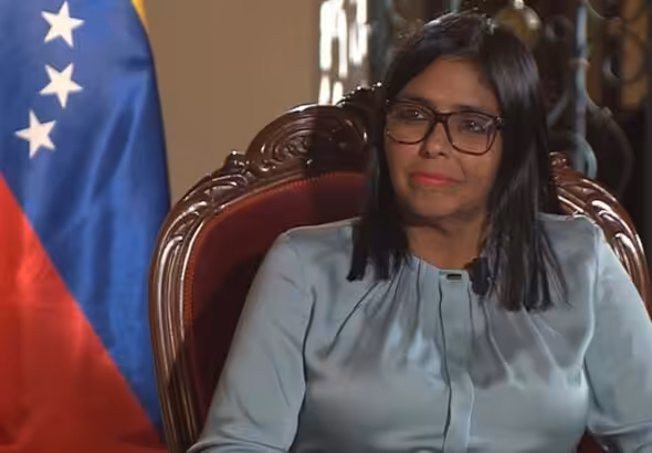 Venezuelan Vice President Delcy Rodríguez. Photo: France 24.