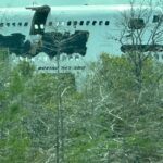 A view of the destroyed Venezuelan EMTRASUR Boeing 747-300M aircraft, hijacked and disassembled by the US government. Photo: X/@NicolasMaduro.