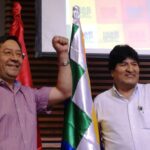 Bolivian President Luis Arce (left) with former President Evo Morales (right). Photo: Ana Delicado Palacios/Sputnik/file photo.