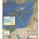 Map of the Levant Basin Province in the Eastern Mediterranean. Photo: Mark Taliano/File photo.