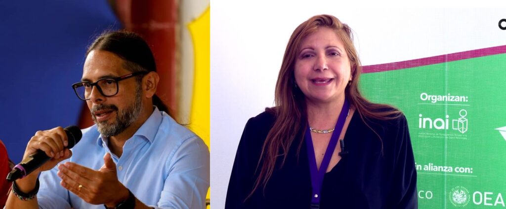 Venezuelan Information and Communication Minister Freddy Ñáñez (left) and journalist Sebastiana Barráez (right) who is wanted in Venezuela for her involvement in a coup attempt. Photo: Instagram @luchaalmada15/Maduradas.com.
