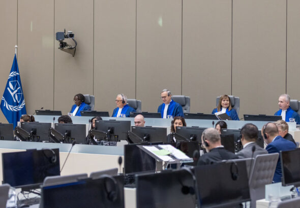 The Appeals Chamber of the International Criminal Court. File photo.