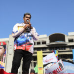 President Nicolás Maduro speaks to supporters after registering his candidacy for the July 28 presidential elections, March 25, 2024. Photo: Presidential Press.